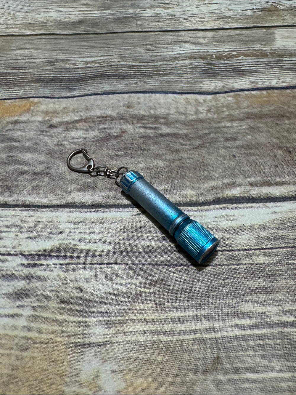 Mini LED Flashlight Keychain Blue